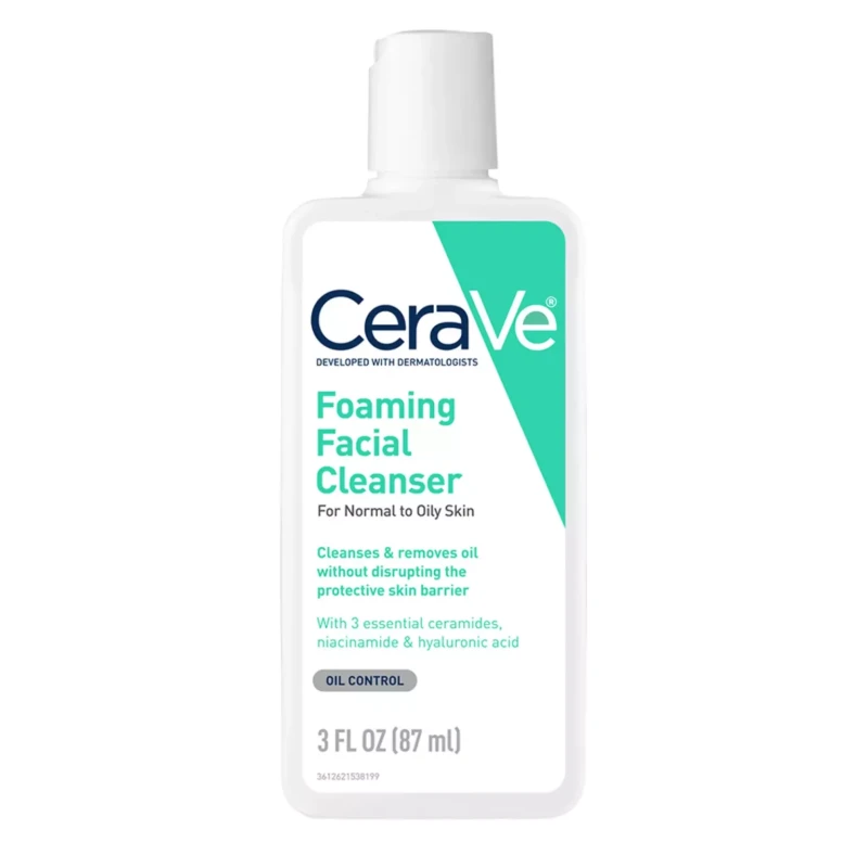 CeraVe Foaming Facial Cleanser For Normal To Oily Skin – 87ML