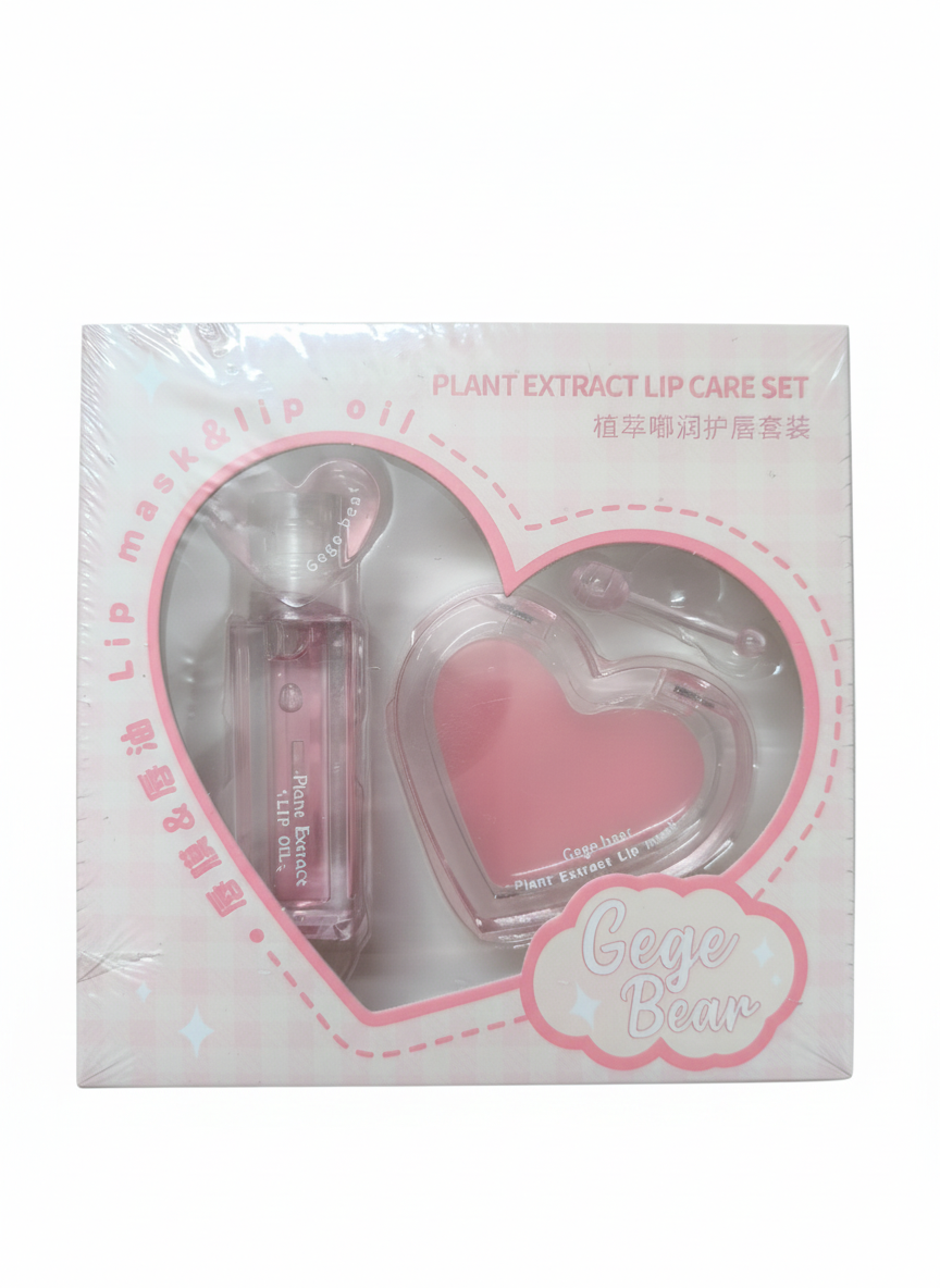 Gege Bear Plant Extract Lip Care Set-2 Pcs