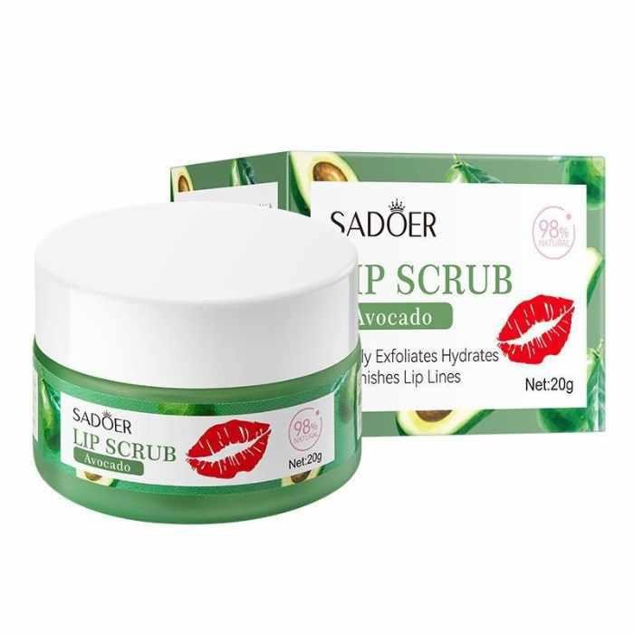 Saadoer Hydrates Lip Scrub-20G Avocado