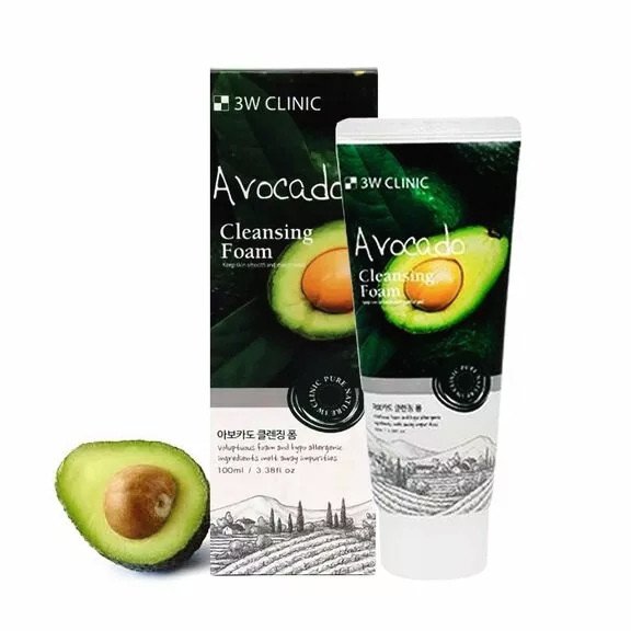 3W Clinic Avocado Cleansing Foam