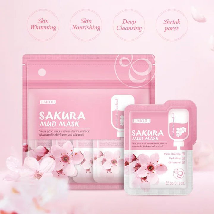 Laikou Sakura Mud Mask 5G-12PCS