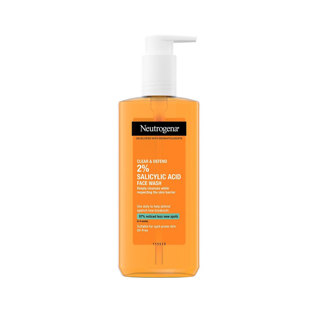 Neutrogena Clear & Defend 2% Salicylic Acid Face Wash- 200ml