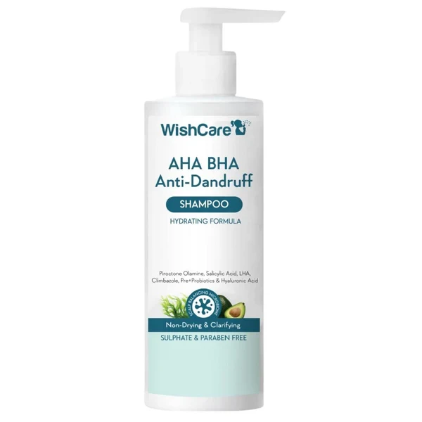 WishCare AHA BHA Anti-Dandruff Shampoo – 250ml