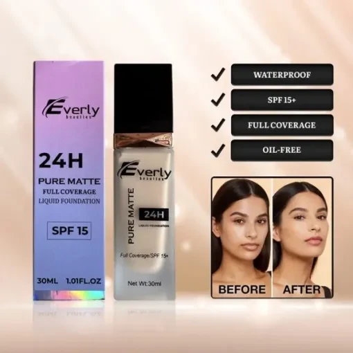 Everly Beauties Pure Matte Full Coverage Foundation-30 ML