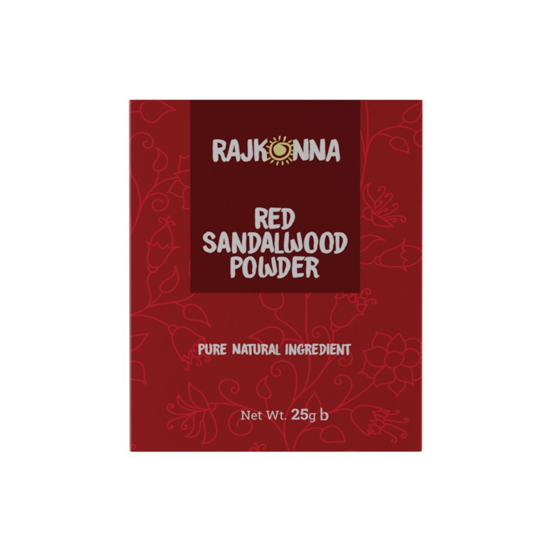Rajkonna 100% Natural & Organic Red Sandalwood Powder-25 G