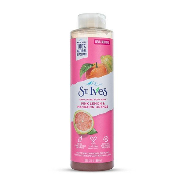 St.ives Pink Lemon & Mandarin Orange Exfoliating Body Wash -650ML
