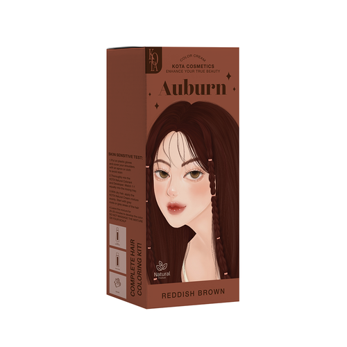 Kota Cosmetics Hair Color Cream Auburn Reddish Brown-100ML