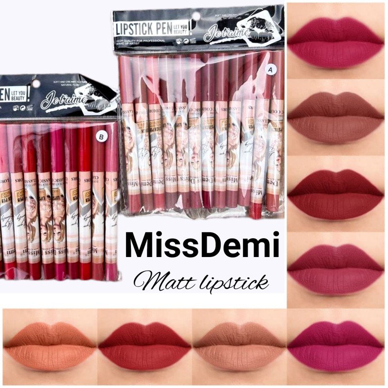 Miss Demi Lipstic-12 Pcs