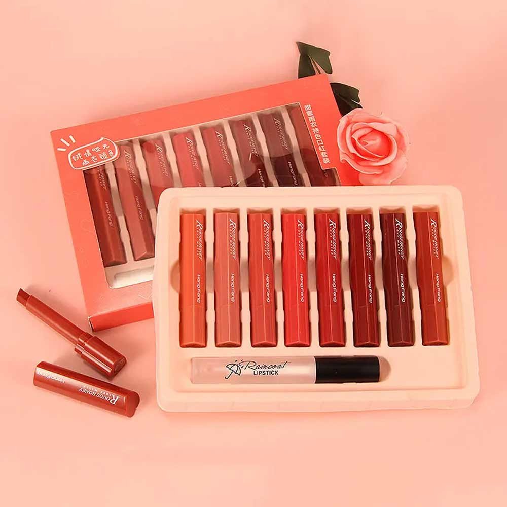 Heng Fang Rouge Honey Love Water Matte Lipstick Set – 9pcs