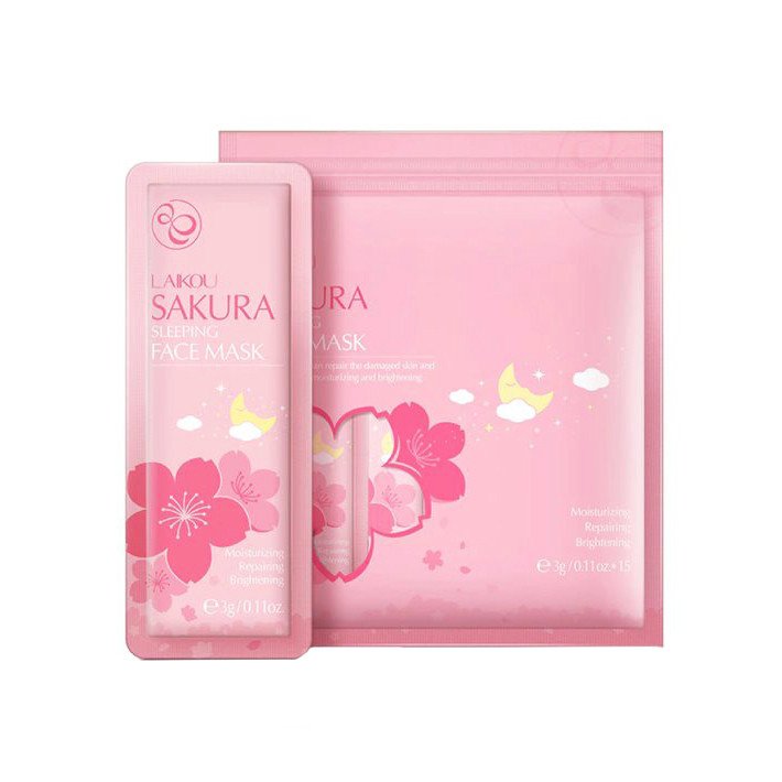 Laikou Sakura Sleeping Face Mask – 3G-15PCS