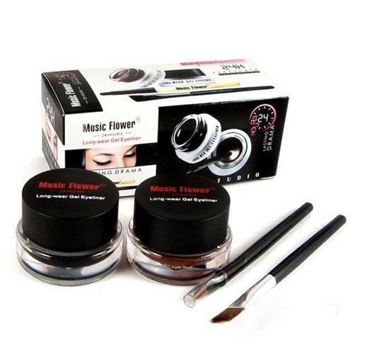 Music Flower 2in 1 Gel Eyeliner Black