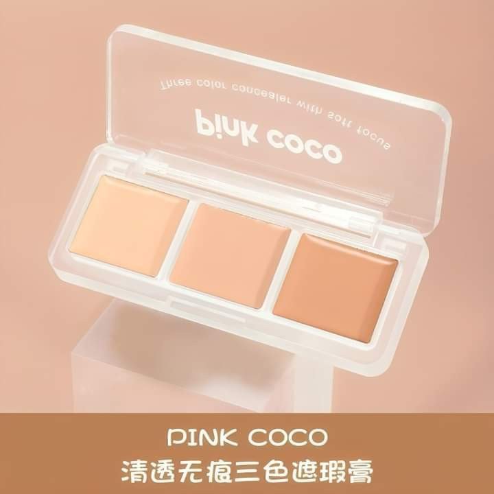 Pink Coco Three Colors Concealer Palette